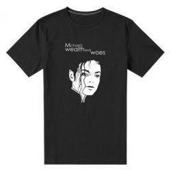 Мужская футболка премиум Michael's wealth and woes - PrintSalon