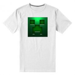 Мужская футболка премиум Minecraft Face - PrintSalon