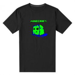 Мужская футболка премиум Minecraft Head - PrintSalon