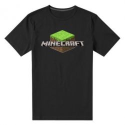 Мужская футболка премиум Minecraft Land - PrintSalon