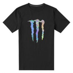 Мужская футболка премиум Monster Lines Голограмма - PrintSalon