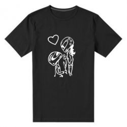 Мужская футболка премиум MOTO LOVE - PrintSalon