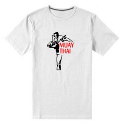 Мужская футболка премиум Muay Thai kick - PrintSalon