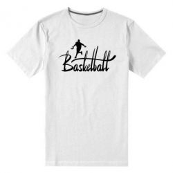 Чоловіча преміум футболка Напис Баскетбол