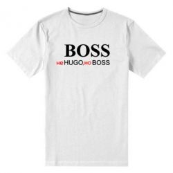Мужская футболка премиум Не Hugo, но Boss - PrintSalon