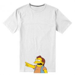 Мужская футболка премиум Нельсон Симпсон - PrintSalon