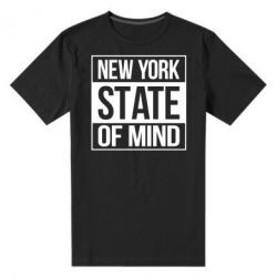 Мужская футболка премиум New York state of mind - PrintSalon