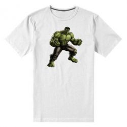 Мужская футболка премиум Очень злой Халк - PrintSalon
