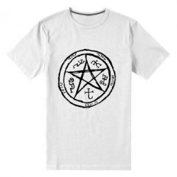 Мужская футболка премиум Оккультный символ Сверхъестественное - PrintSalon
