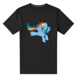 Мужская футболка премиум Rainbow Dash run - PrintSalon