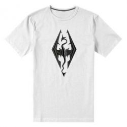 Чоловіча преміум футболка Skyrim Logo 3D - PrintSalon