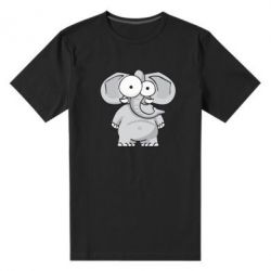 Мужская футболка премиум Слон глазастый - PrintSalon