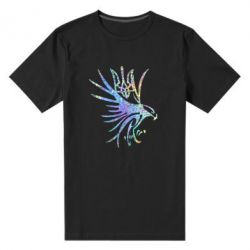 Чоловіча преміум футболка Сокіл та герб України Голограма - PrintSalon