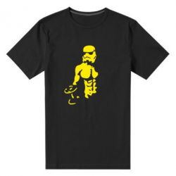 Мужская футболка премиум Star Wars с гантелей - PrintSalon