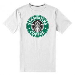 Мужская футболка премиум Starbucks Logo - PrintSalon
