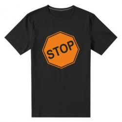 Чоловіча преміум футболка STOP - PrintSalon