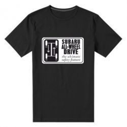 Мужская футболка премиум Subaru All-Wheel - PrintSalon
