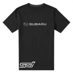 Чоловіча преміум футболка Subaru STI лого - PrintSalon