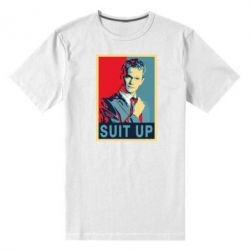 Мужская футболка премиум Suit up! - PrintSalon