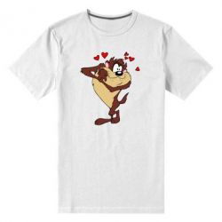 Чоловіча преміум футболка Taz in love - PrintSalon