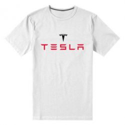 Мужская футболка премиум Tesla - PrintSalon