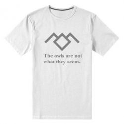 Мужская футболка премиум Твин Пикс совы - PrintSalon