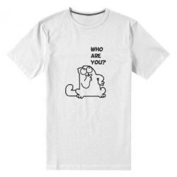 Чоловіча преміум футболка Ти хто такий? - PrintSalon