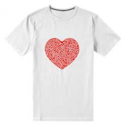 Мужская футболка премиум Тысяча сердец - PrintSalon