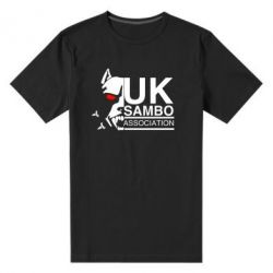 Мужская футболка премиум UK Sambo Association - PrintSalon