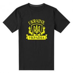 Мужская футболка премиум Україна ненька - PrintSalon