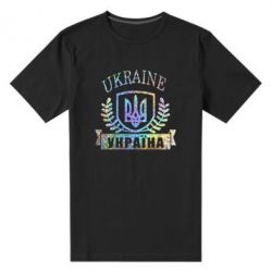 Чоловіча преміум футболка Ukraine Україна Голограма - PrintSalon