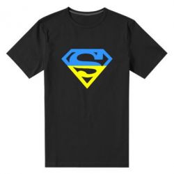 Мужская футболка премиум Український Superman - PrintSalon