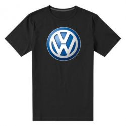 Мужская футболка премиум Volkswagen 3D Logo - PrintSalon
