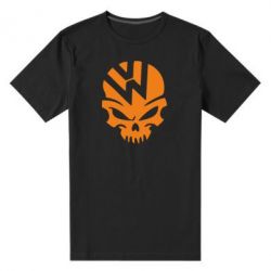 Мужская футболка премиум Volkswagen Skull - PrintSalon