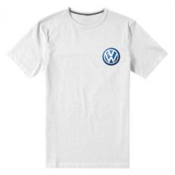 Мужская футболка премиум Volkswagen Small Logo - PrintSalon