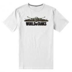 Мужская футболка премиум World Of Tanks 3D Logo - PrintSalon