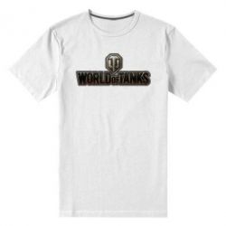 Чоловіча преміум футболка World Of Tanks Logo - PrintSalon