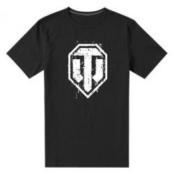 Мужская футболка премиум WOT Logo - PrintSalon