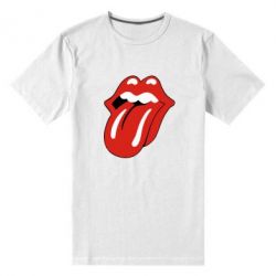 Чоловіча преміум футболка Мова Rolling Stones - PrintSalon