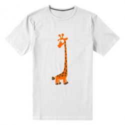 Мужская футболка премиум Жираф - PrintSalon