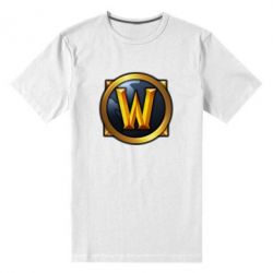 Чоловіча преміум футболка Значок wow - PrintSalon