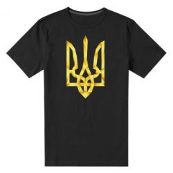 Мужская футболка премиум Золотий герб - PrintSalon
