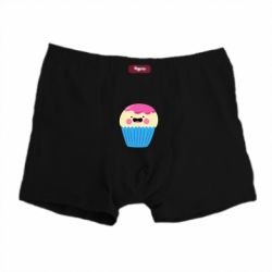 Трусы-боксеры Funny cupcake with smile - PrintSalon
