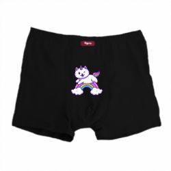 Трусы-боксеры Котик-единорог - PrintSalon
