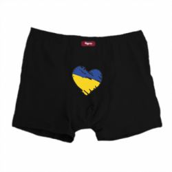 Трусы-боксеры Украина сердце с царапинами - PrintSalon