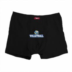 Трусы-боксеры Volleyball text and ball - PrintSalon