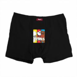 Трусы-боксеры We bare bears collage - PrintSalon