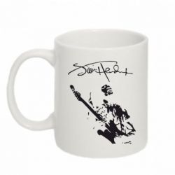 Чашка 320ml Jimi Hendrix афтограф - PrintSalon