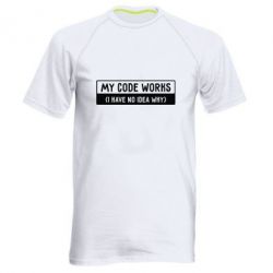 Мужская футболка для спорта My code works I have no idea why - PrintSalon