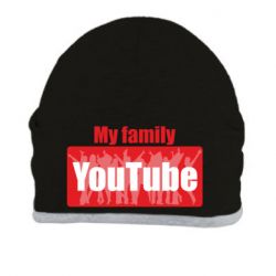 Шапка My family youtube - PrintSalon